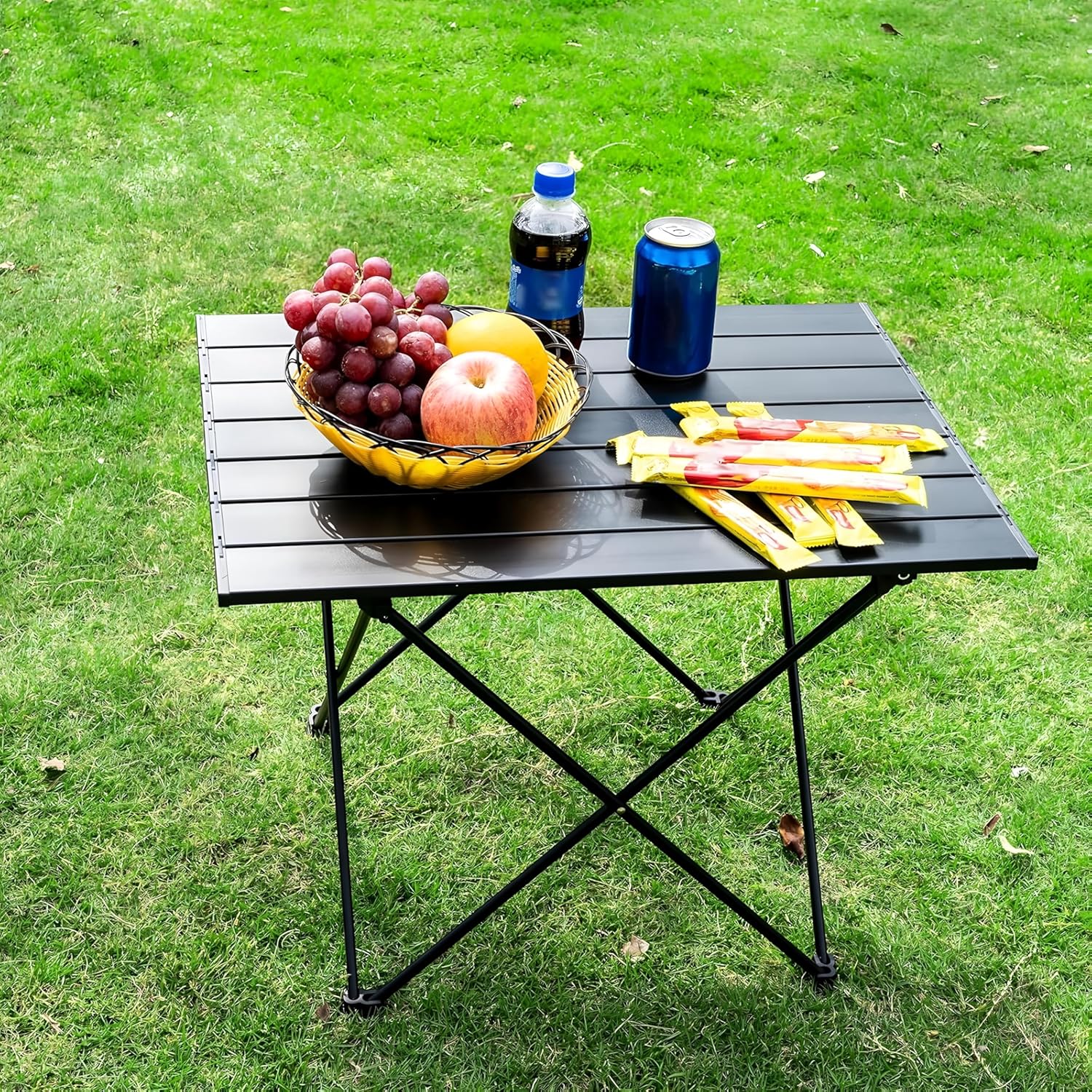 Simidobook Folding Camping Table u2013 Ultralight Aluminum Portable Table for Camping, Hiking, Backpacking, Picnic, Beach, BBQ u2013 Compact Lightweight Collapsible Travel Side Table for Outdoor, RV, (1)