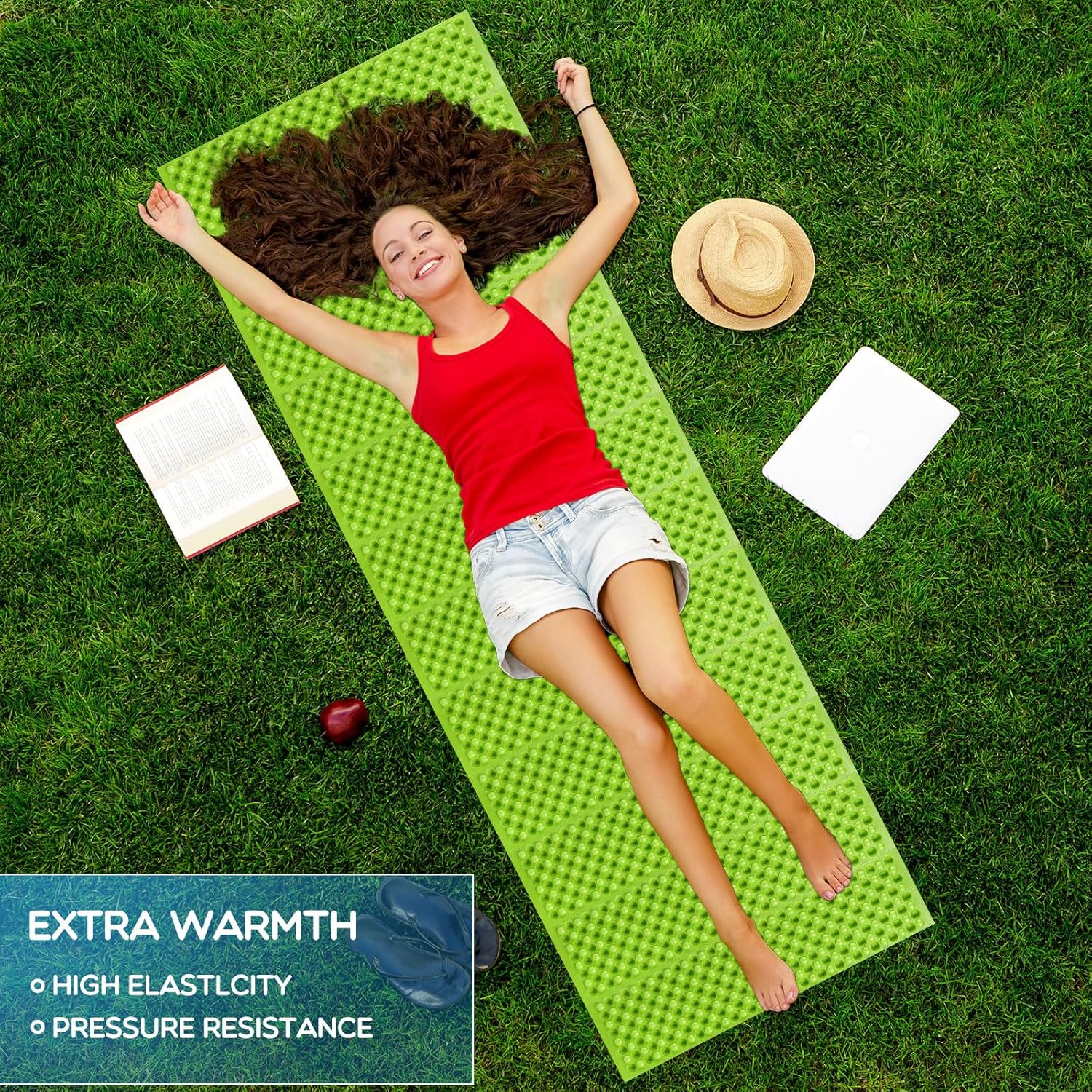 Foam Camping Pads for Sleeping, Foldable Closed Cell Foam Camping Mattress, Waterproof Outdoor Sleeping Mat for Ultralight Backpacking Thru-Hiking