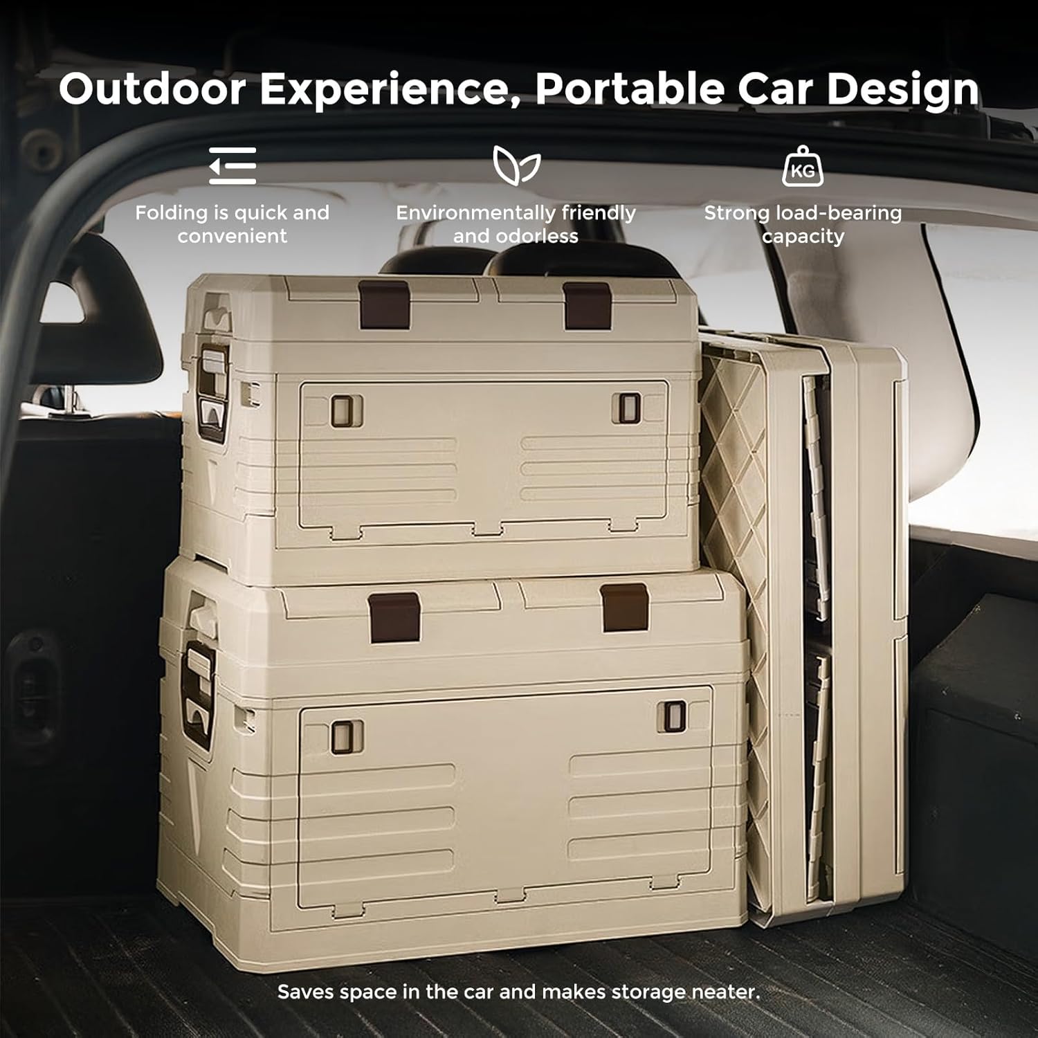 Alternative view of solarplay Portable Camping Storage Box, Outdoor Equipment Organizer