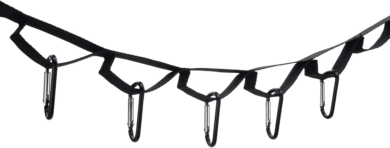 Alternative view of Campsite or Garden Supplies Storage Strap with 8 Hooks | Hanging Your Camping Gear from a Tree | Vertical or Horizontal Organizer