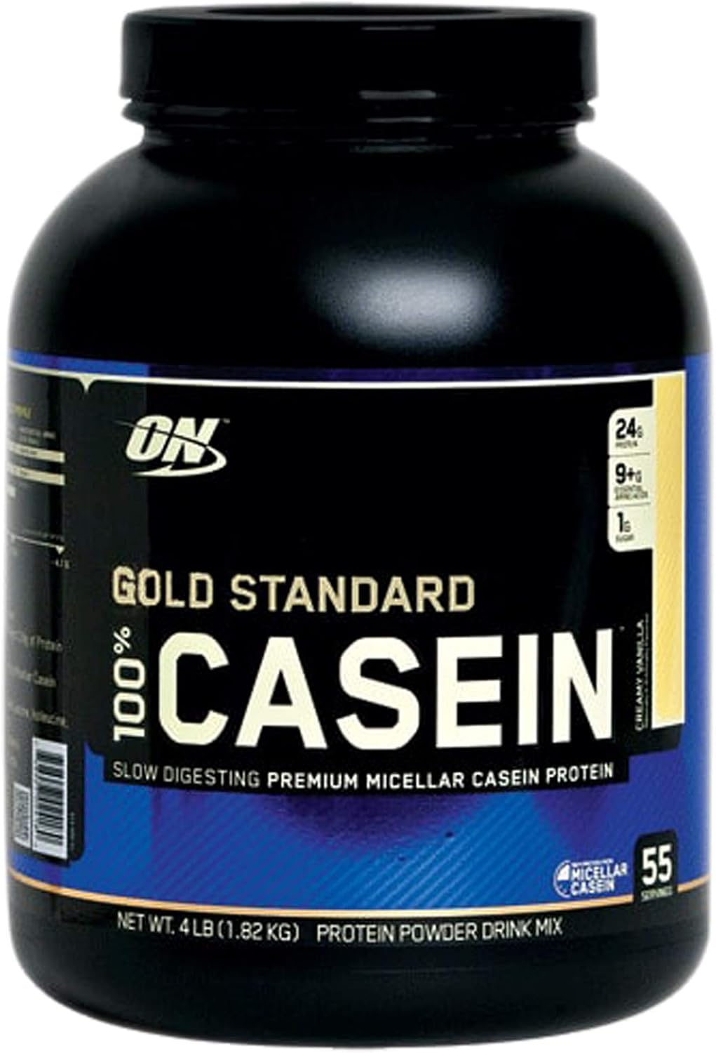 Alternative view of Optimum Nutrition Gold Standard 100% Micellar Casein Protein Powder, Slow Digesting, Helps Keep You Full, Overnight Muscle Recovery, Chocolate Supreme, 4 Pound (Packaging May Vary)