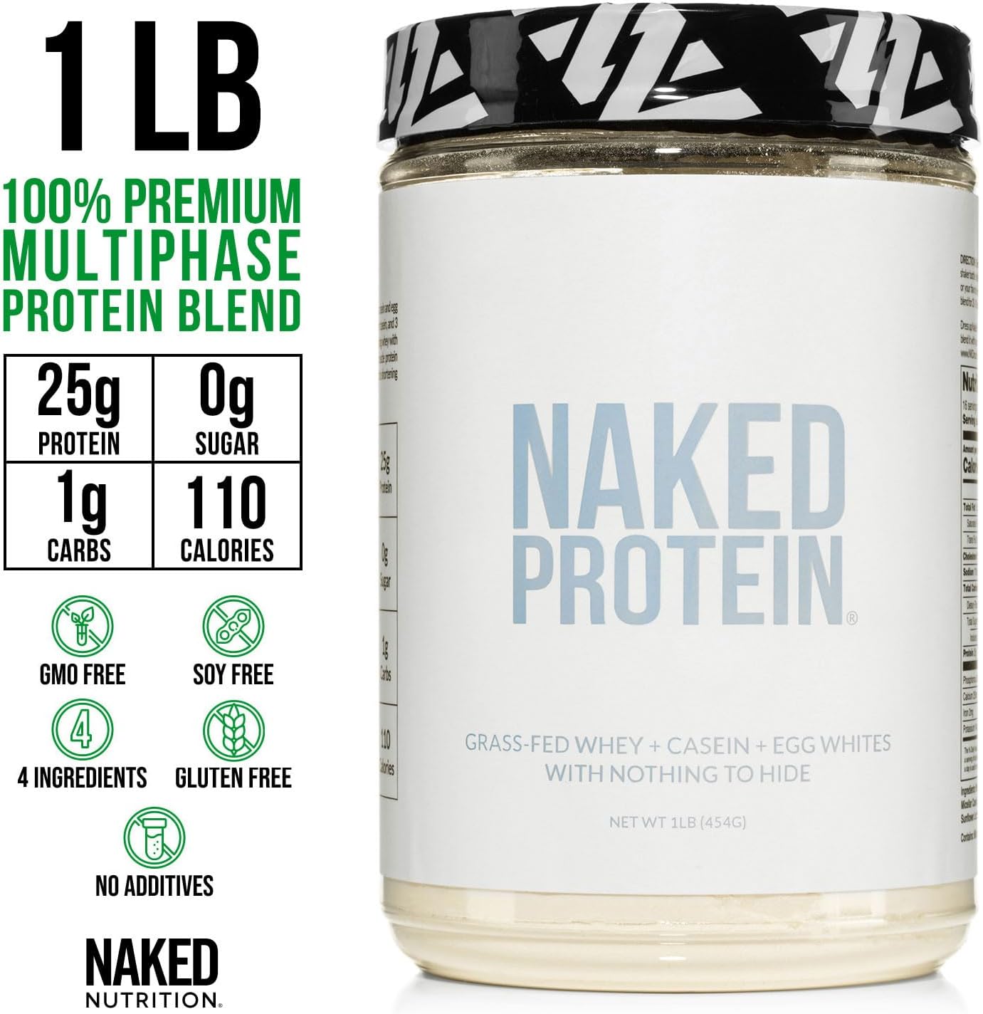 Alternative view of NAKED Protein Powder Blend - Egg, Whey and Casein Protein Blend