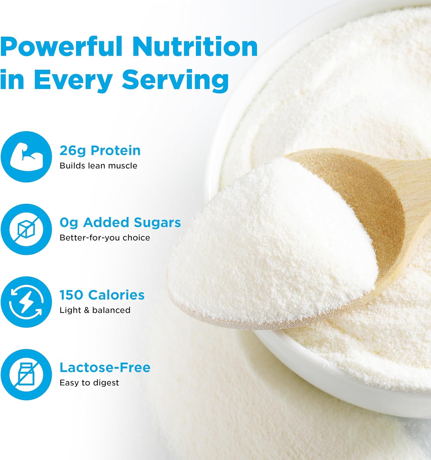 Healthier Comforts Lactose Free Milk Protein Concentrate Powder (Unflavored) | 80% Casein, 20% Whey | High Protein, Non-GMO, Hormone Free, Kosher, Gluten Free | Baking, Creamer, Shakes (12oz)