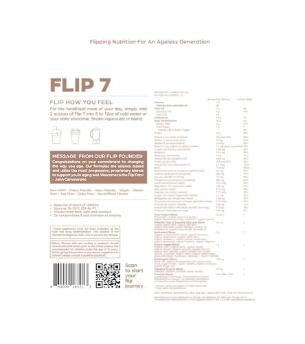 Alternative view of Flip My Life, Flip 7 Natural SuperFood, Plant-Based Protein, Complete Meal Replacement to Support Healthy Gut, 7 Mega Nutrient Rich Blends all in one to AGE BETTER - Vanilla