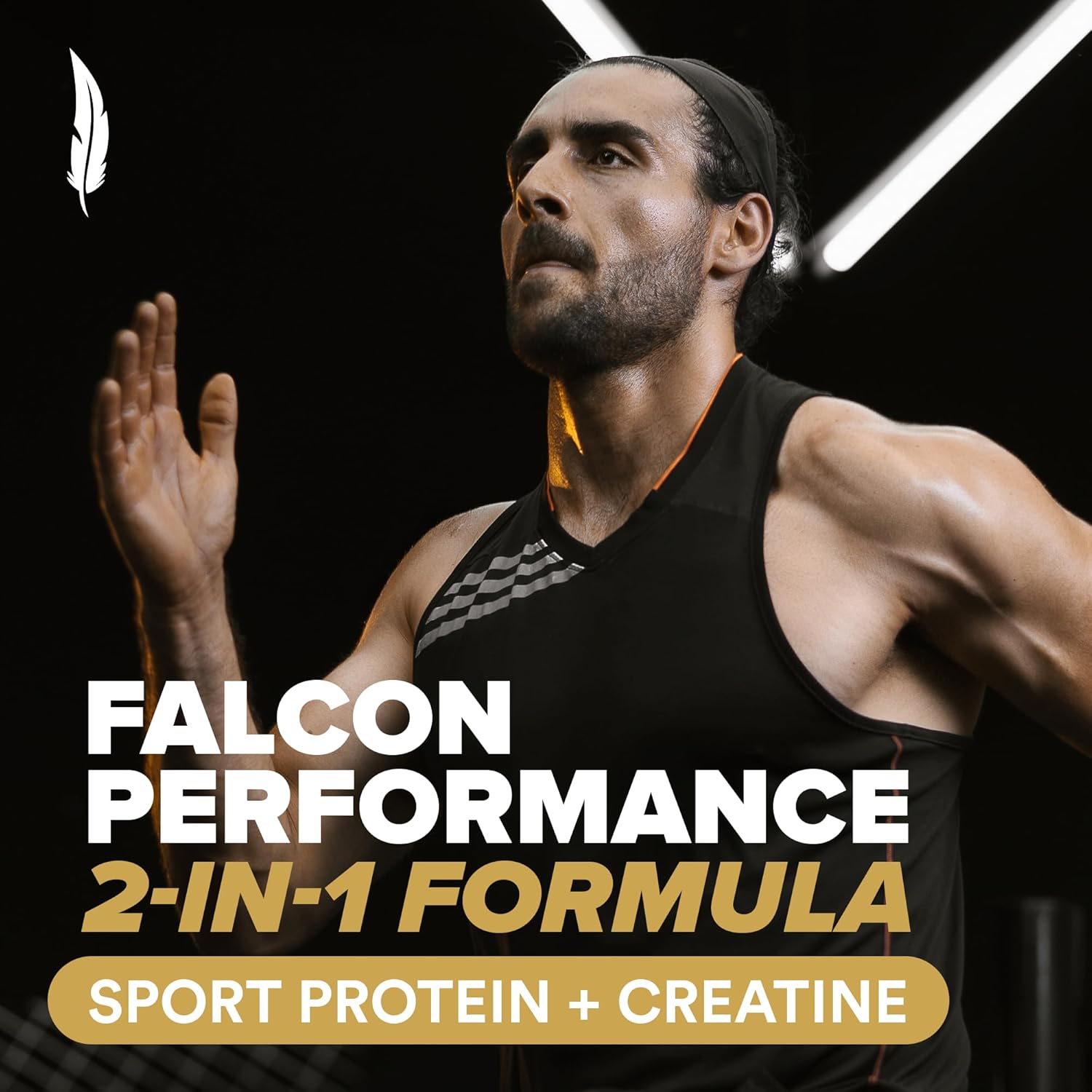 Alternative view of BIRDMAN Falcon Performance Vegan Protein Powder, 31g Protein, 5g Creatine, 5g BCAA, Probiotics, Electrolytes, Pre Workout, Low Carb, Sugar Free & Dairy Free, Plant Based Vanilla Protein -19 Servings