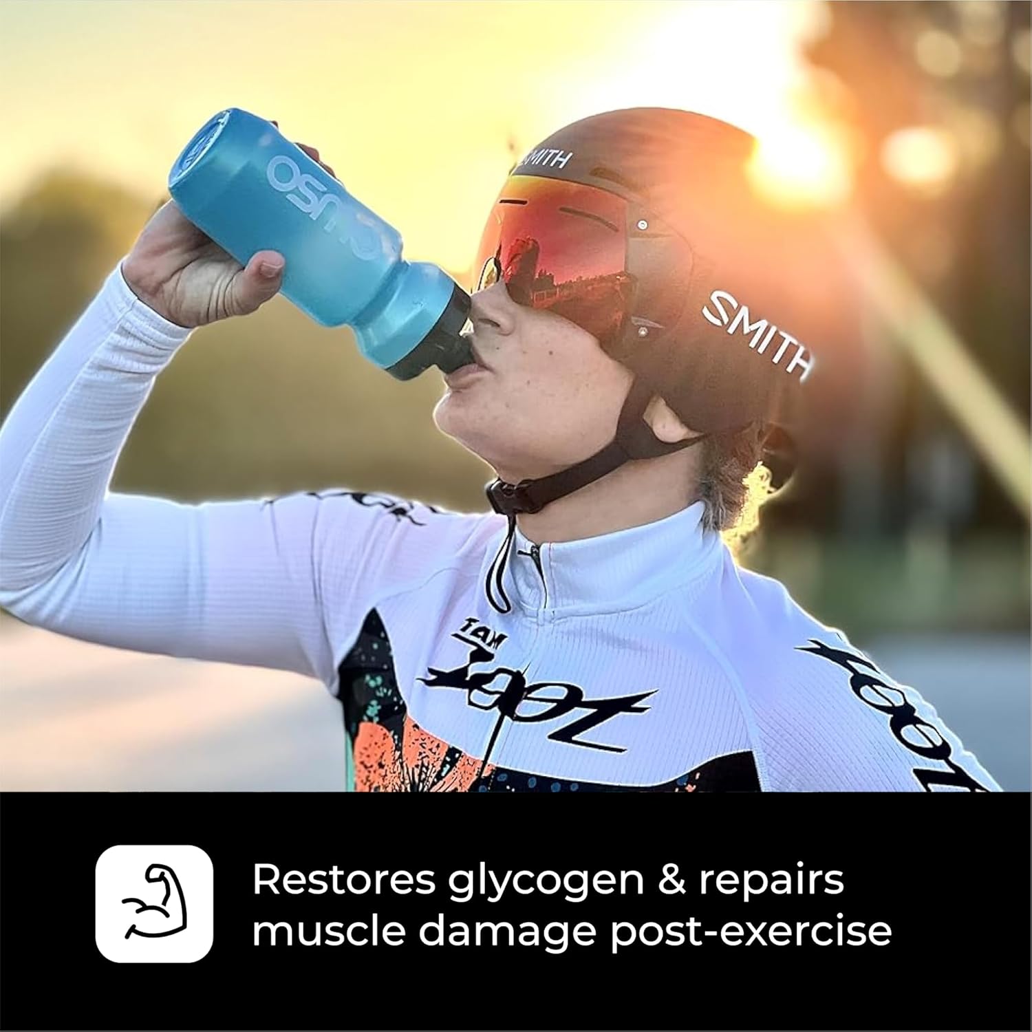 Alternative view of Osmo Rapid Recovery - Whey & Micellar Casein Protein Powder Blend with Carbohydrates & Caffeine, All Natural Ingredients, Enables Muscle Repair & Boosts Glycogen Restoration - Chocolate, 14 Servings