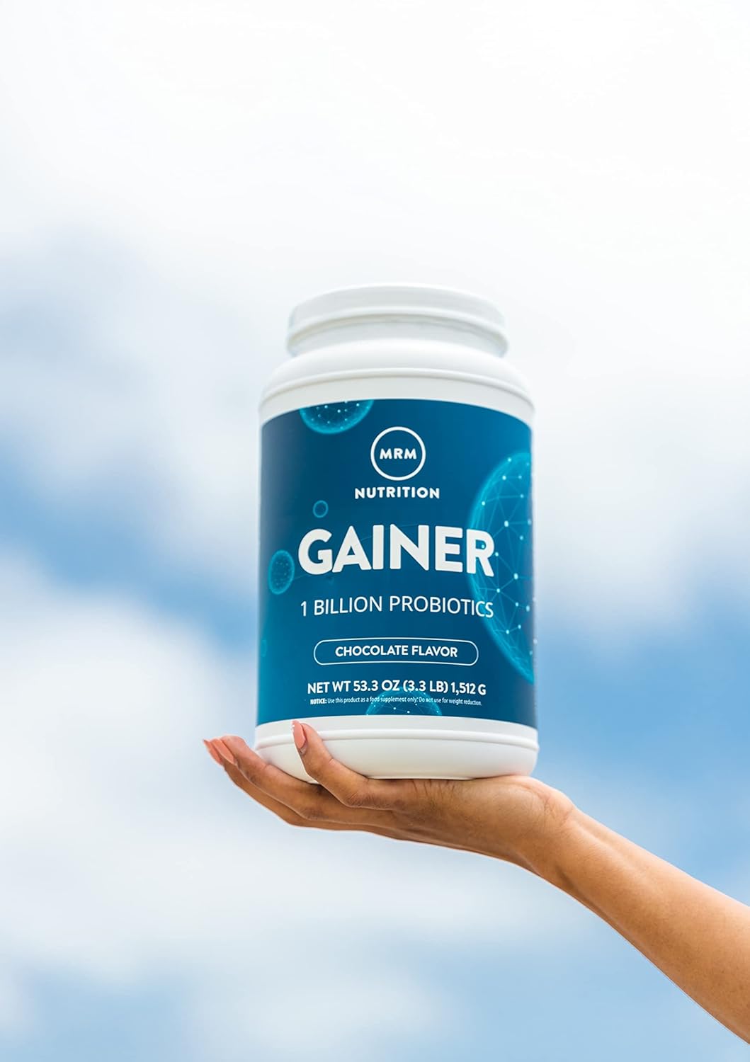 Alternative view of MRM Nutrition Gainer Protein with Probiotics + Postbiotics | Vanilla Flavored | 25g Protein | Whey Concentrate + Isolate + micellar Casein| Slow + Fast digesting| with Digestive enzymes | 18 Servings