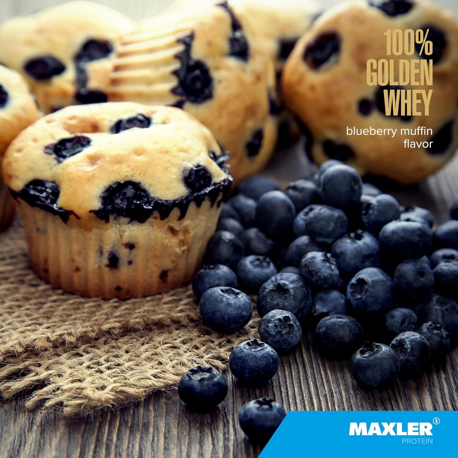 Alternative view of Maxler 100% Golden Whey Protein - 24g of Protein per Serving - Whey Protein Powder for Pre Post Workout - Fast-Absorbing Whey Concentrate, Isolate & Hydrolysate Blend - Blueberry Muffin 5 lb