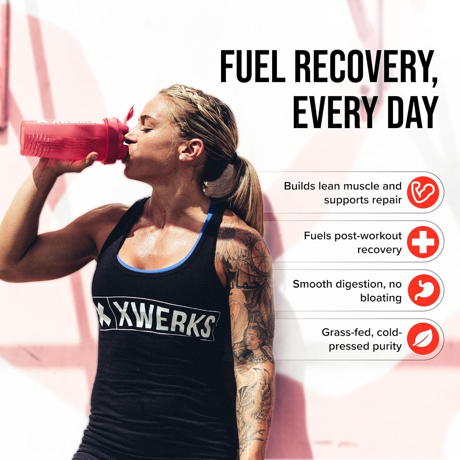 Alternative view of Xwerks Grow Whey Protein Powder, 25g Pure Isolate Protein from New Zealand Grass Fed Cows, Builds Strength and Speeds Recovery, Paleo and Keto Friendly, Soy and Gluten Free, Chocolate, 30 Servings