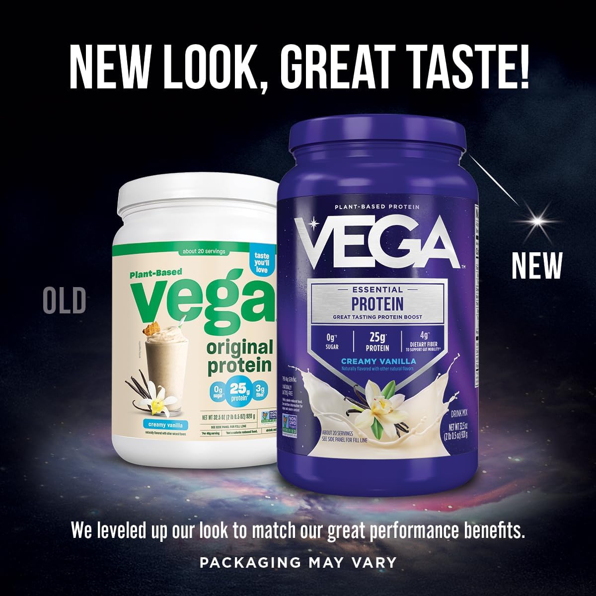 Alternative view of Vega Original Essential Protein - 25g Plant-Based Protein, Creamy Chocolate, 20 Servings, Vegan Non-GMO Drink Mix, Smoothie & Shake Ready, Gluten Free, Dairy Free, 32.5oz (Packaging May Vary)
