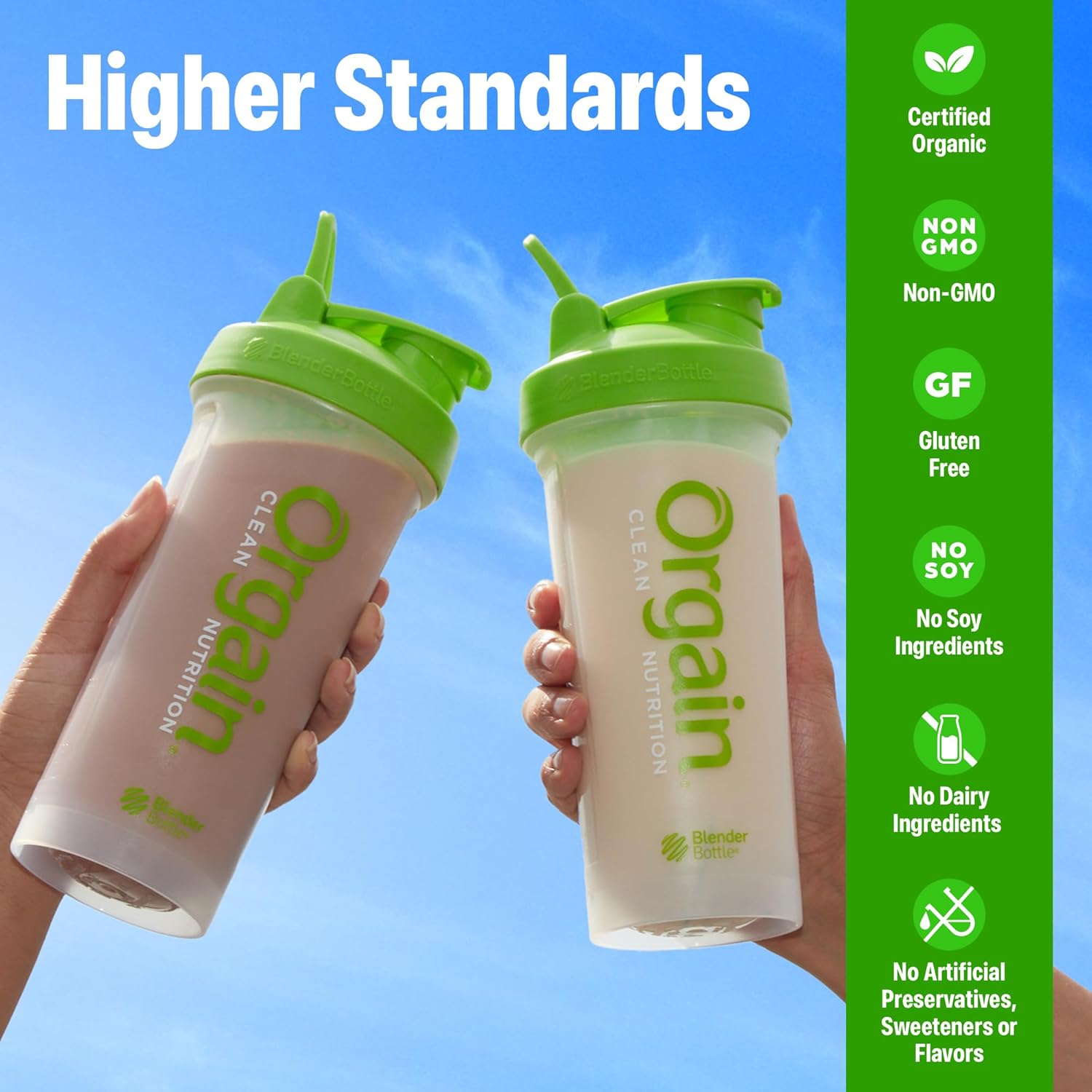 Alternative view of Orgain Organic 30g Vegan Plant Protein Powder, Vanilla, 9g EAAs + BCAAs, High Plant Protein, 4g Prebiotic + Fiber, 1g Sugar, Pre-Workout, Muscle Support + Recovery - 2.01lb (Packaging May Vary)
