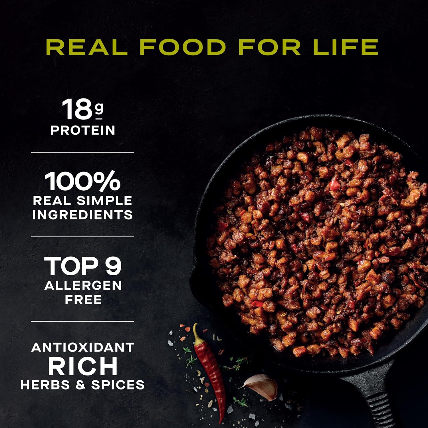 Alternative view of Abbot's Plant-Based Italian "Sausage”, Vegan, Gluten-Free, High-Protein