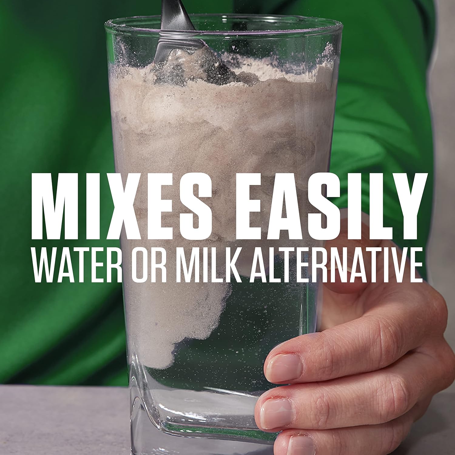 Alternative view of Dymatize Vegan Plant Protein, Smooth Vanilla, 25g Protein, 4.8g BCAAs, Complete Amino Acid Profile, 15 Servings