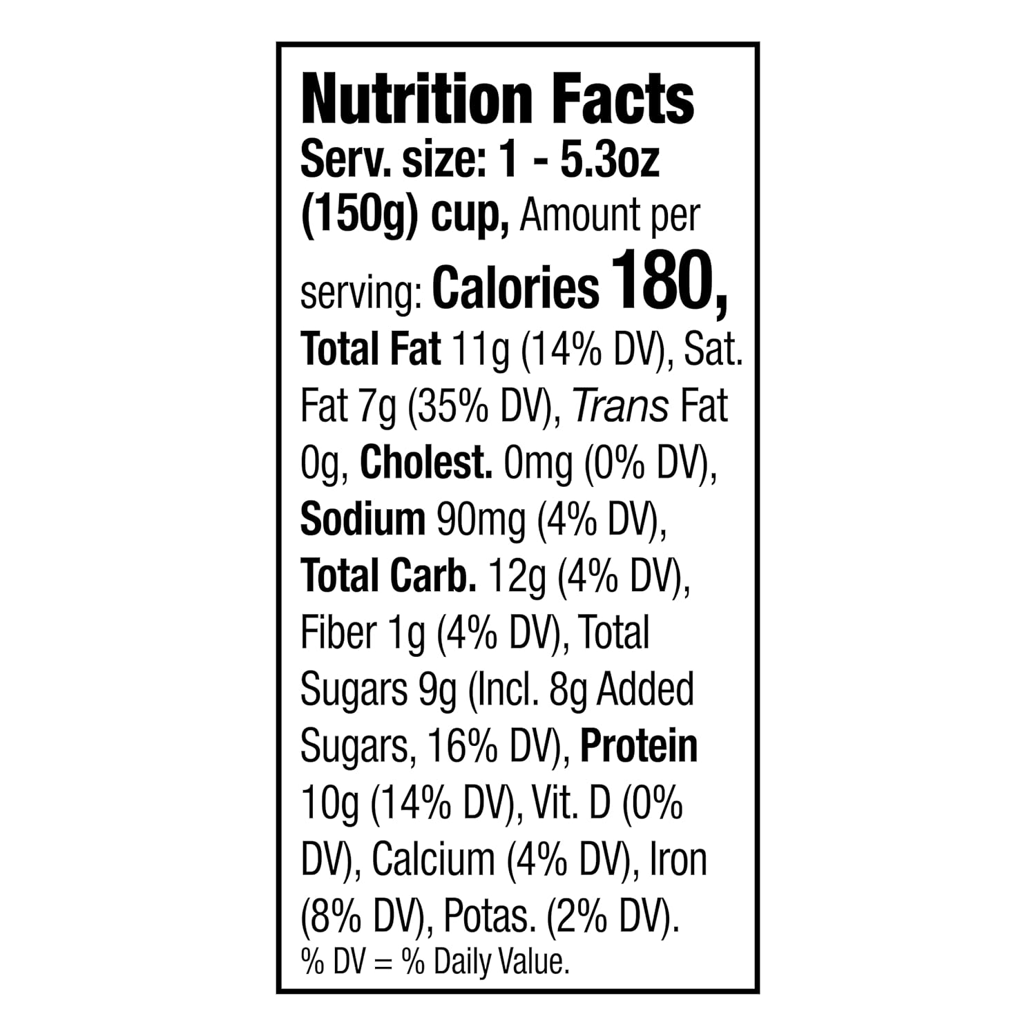 Siggis, High Protein Plant Based Blend Oz, Vanilla Cinnamon, 5.3 Ounce