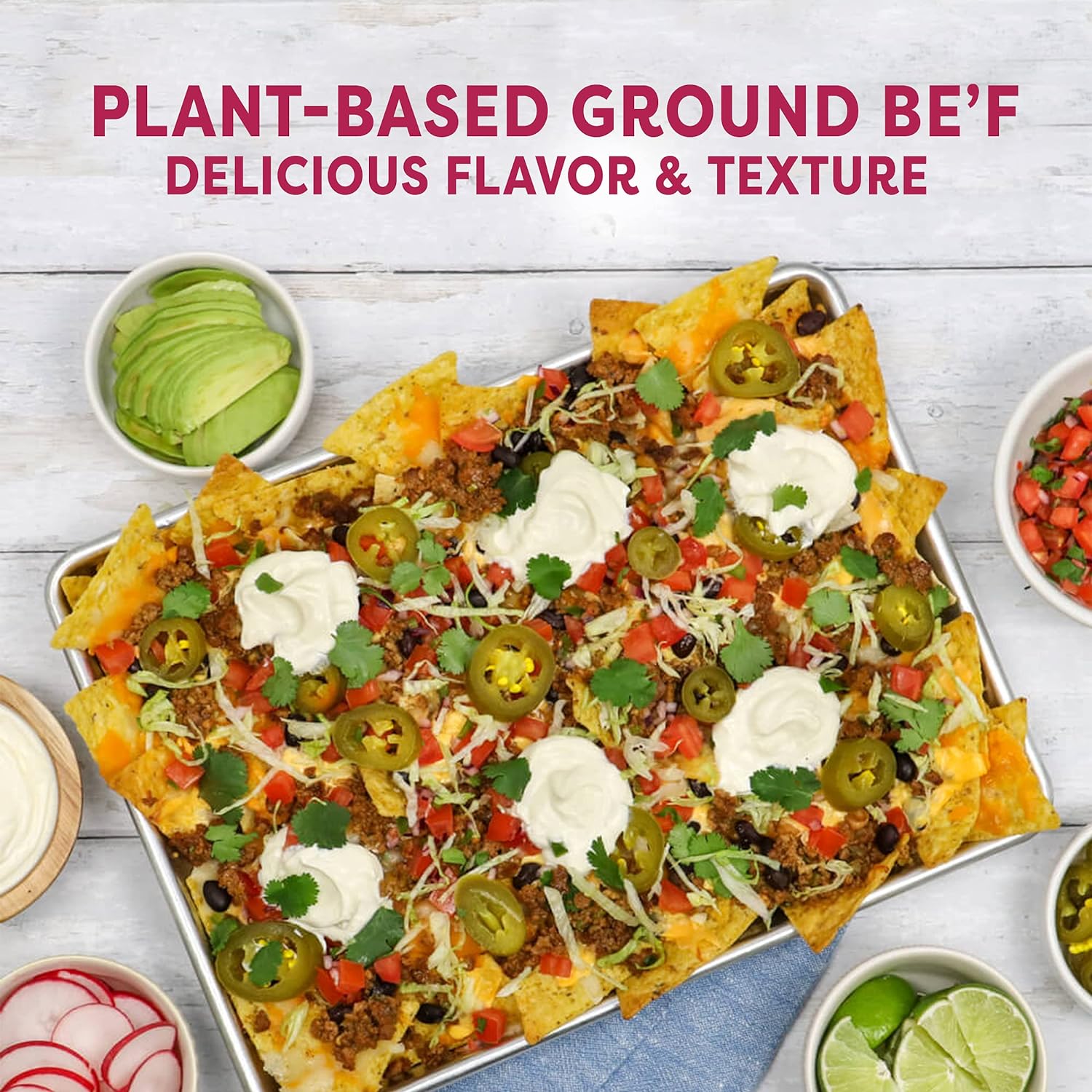 Gardein Plant-Based Ground Be'f, Vegan, Frozen Meat Alternative, 13.7 oz.