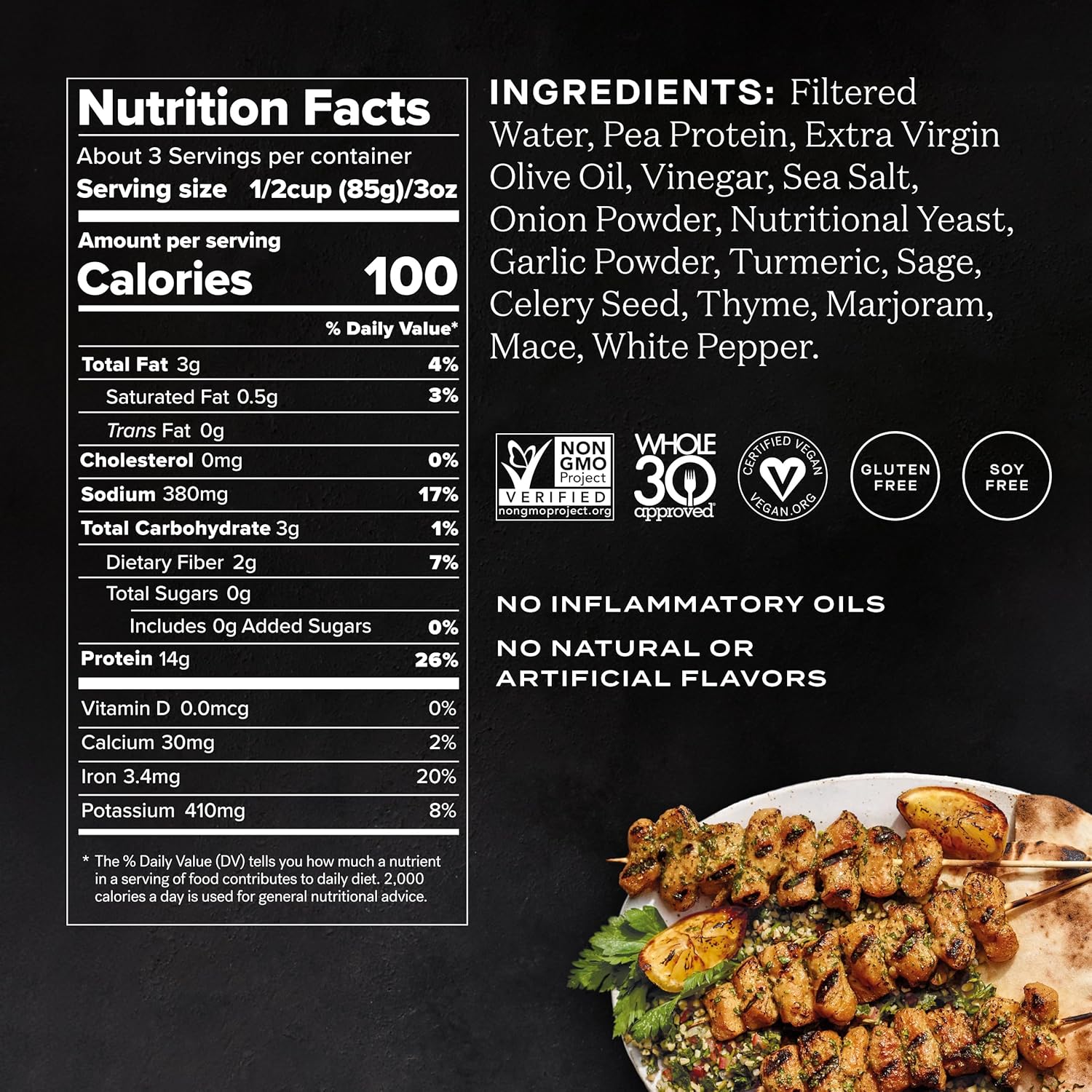 Abbot’s, Plant-Based Chopped Chicken Vegan, Gluten-Free, 10 Ounce