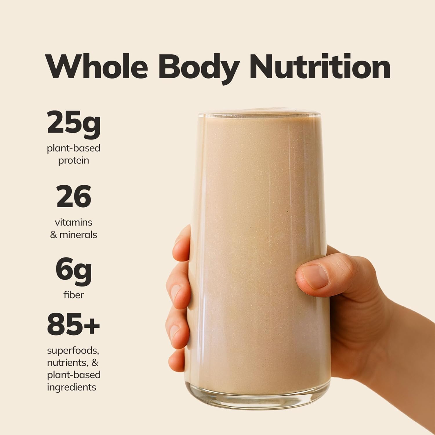 Kau2019Chava Whole Body Meal Shake Vanilla 2 lb u2013 Vegan Protein Powder with 85+ Superfoods & Greens u2013 Plant-Based Meal Replacement with Probiotics & Digestive Enzymes u2013 Gluten & Dairy Free (15 Servings)