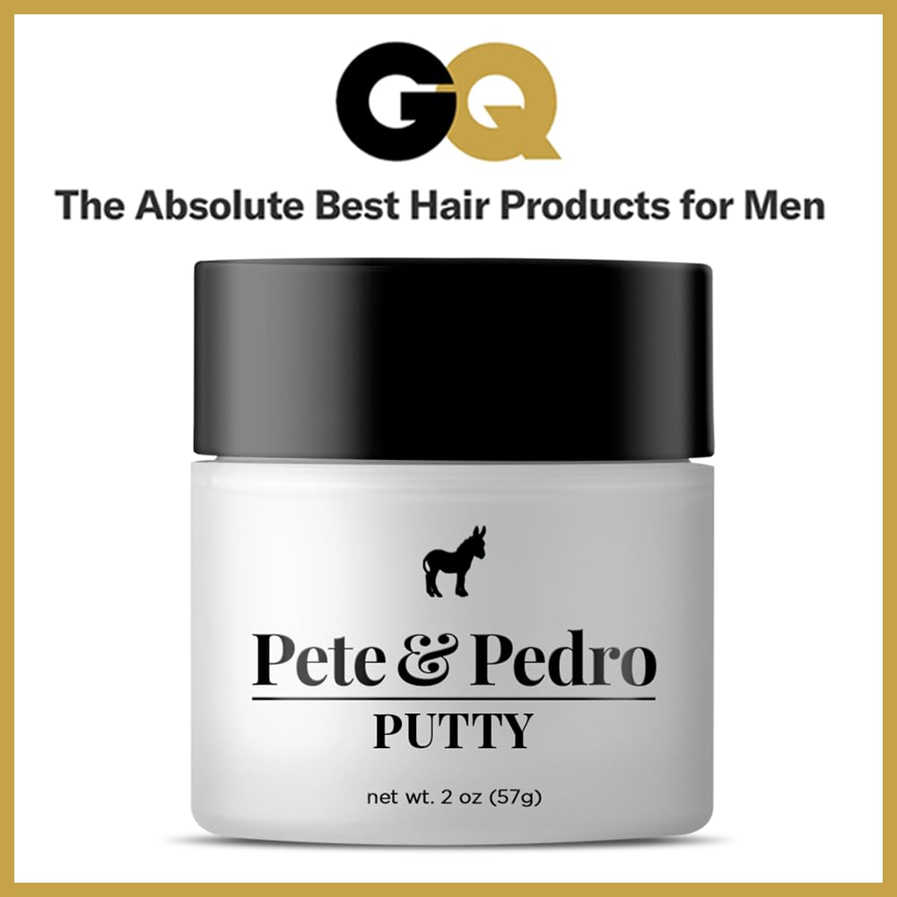 Pete & Pedro HAIR PUTTY - Strong Hold, Matte Finish, Low Shine Hair Clay for Men, Ideal for Hairstyling & Grooming Medium, Messy, & Shorter Hairstyles | Water soluble, As Seen on Shark Tank, 2 oz. - Image 5