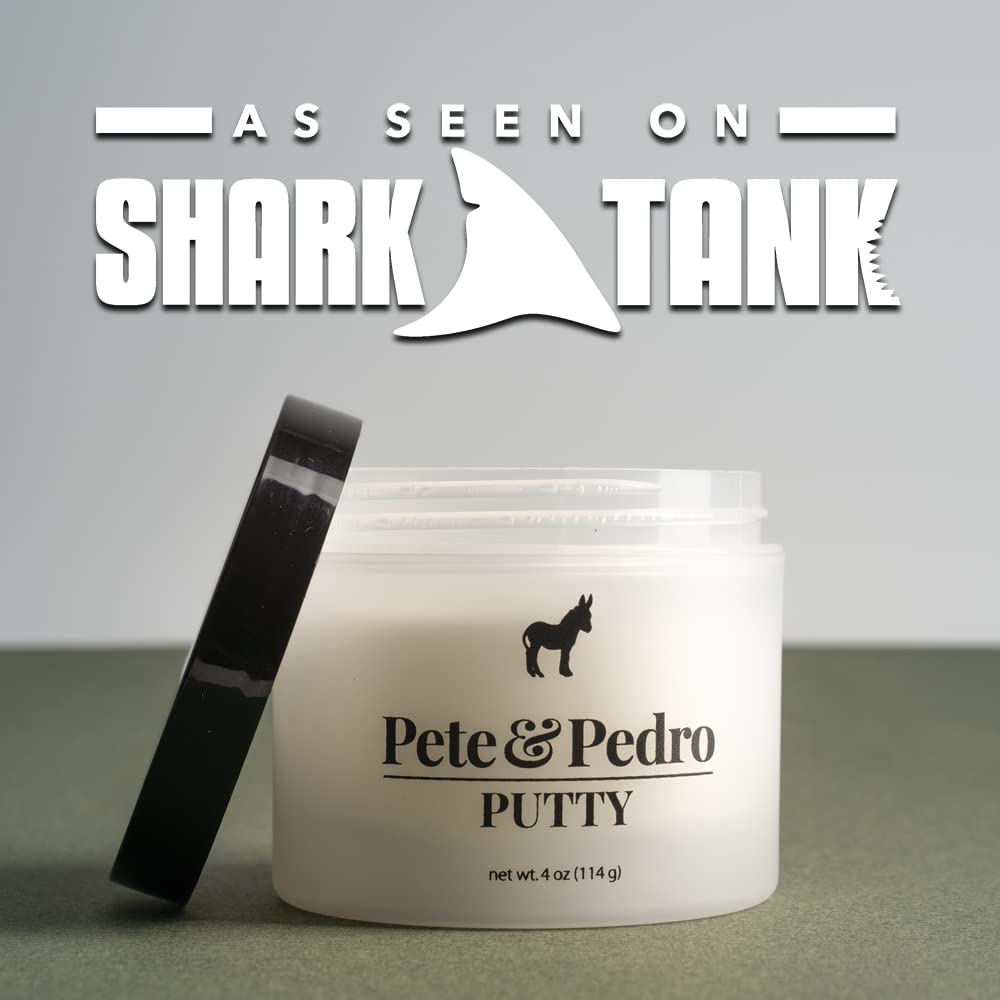 Pete & Pedro HAIR PUTTY - Strong Hold, Matte Finish, Low Shine Hair Clay for Men, Ideal for Hairstyling & Grooming Medium, Messy, & Shorter Hairstyles | Water soluble, As Seen on Shark Tank, 2 oz. - Image 6