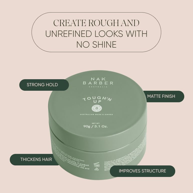 NAK Barber Tough N Up 90g - Styling Putty for Men Hair