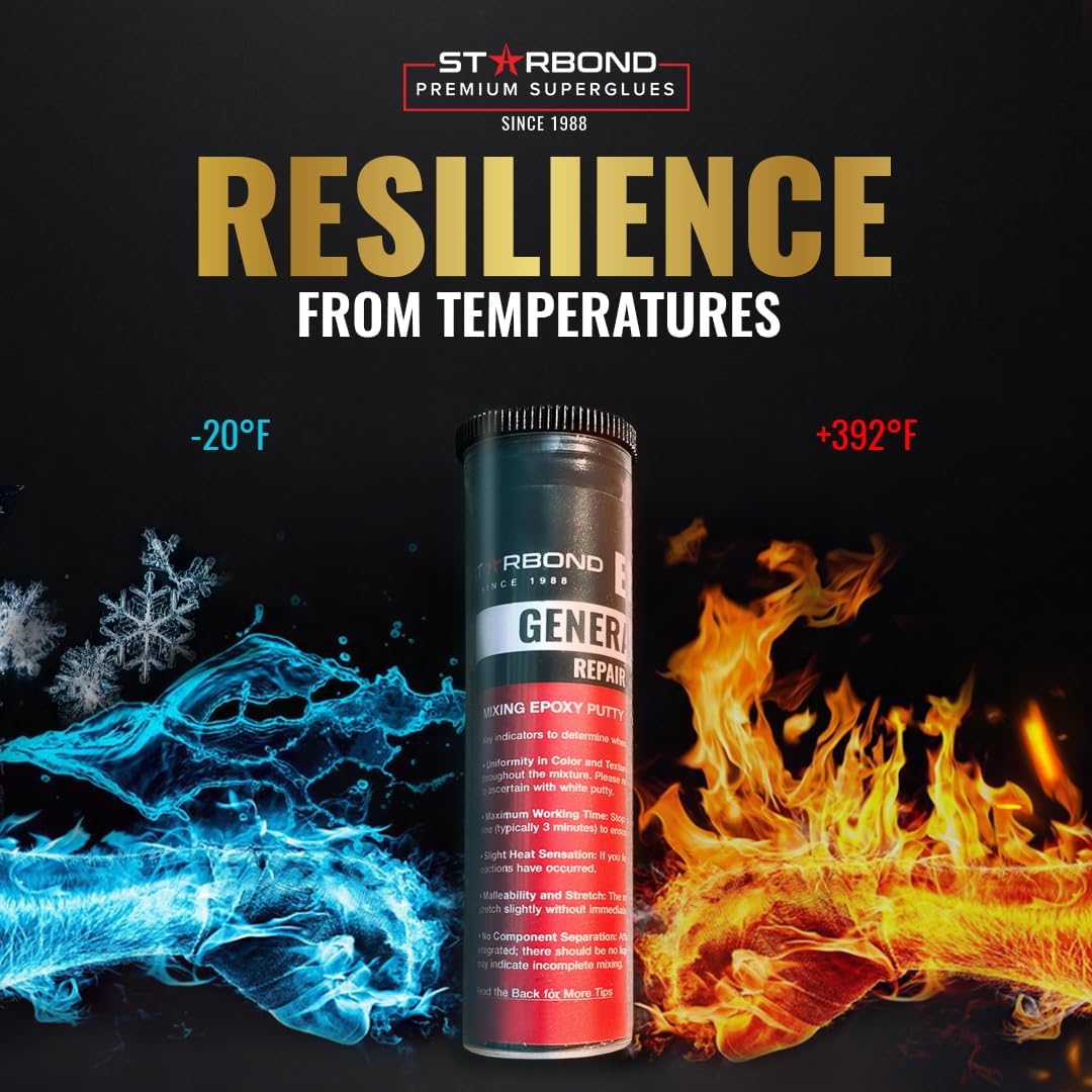 Alternative view of STARBOND 2 oz. Black Epoxy Putty Stick u2013 All Purpose, BPA-Free Epoxy Repair Putty u2013 Rock-Hard Cure for Automotive, Plumbing, Woodworking & DIY Projects