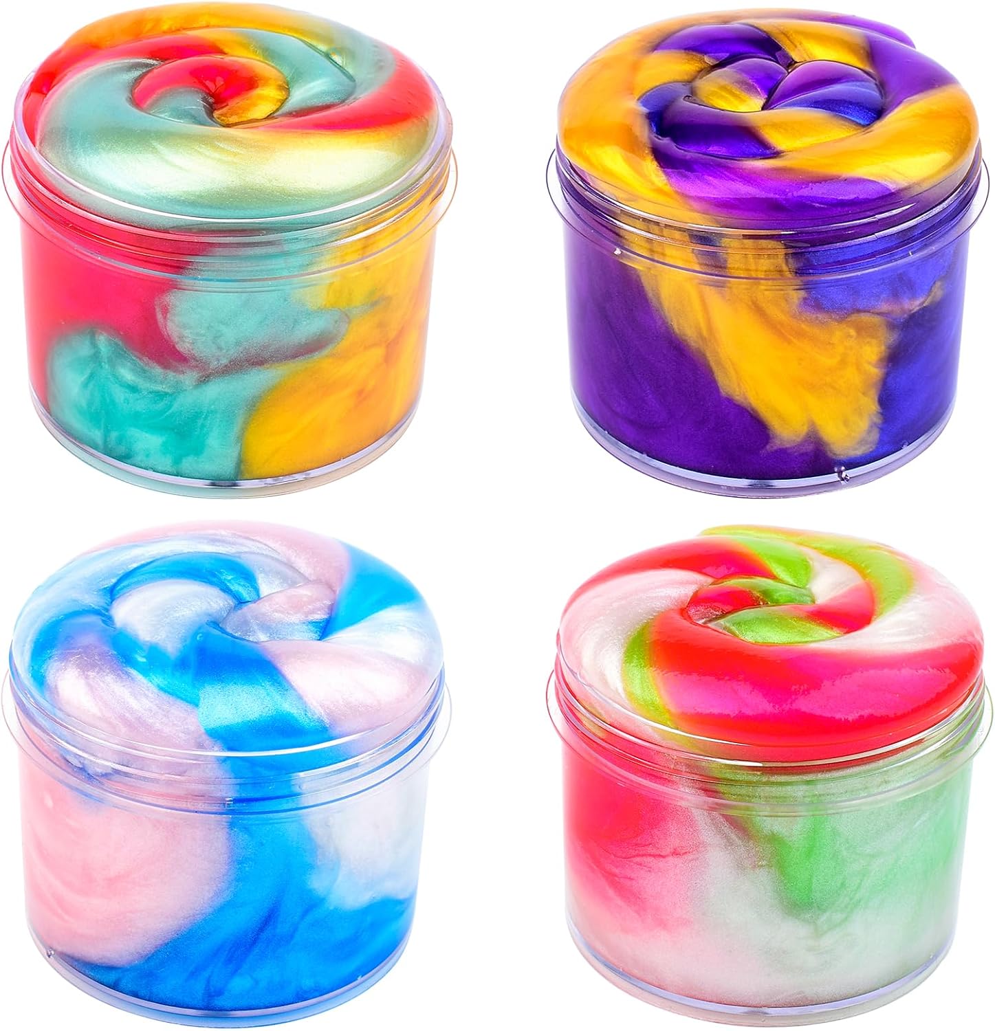 4 Pack Galaxy Slime Kit,Party Favors for Kids, Non Sticky,Wet,Stress & Anxiety Relief,Slime Bulk for Boys Girl,Cute Stuffers,Super Soft Sludge Toy - Image 6