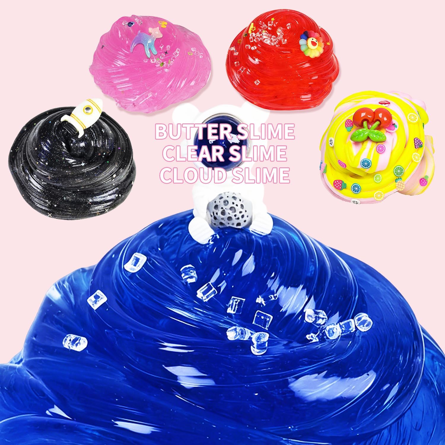 15 Packs Mixed Cloud Galaxy Butter Slime Kit,Non Sticky,Super Soft Sludge Toy,Birthday Gifts for Kids,Party Favor for Girls & Boys - Image 3