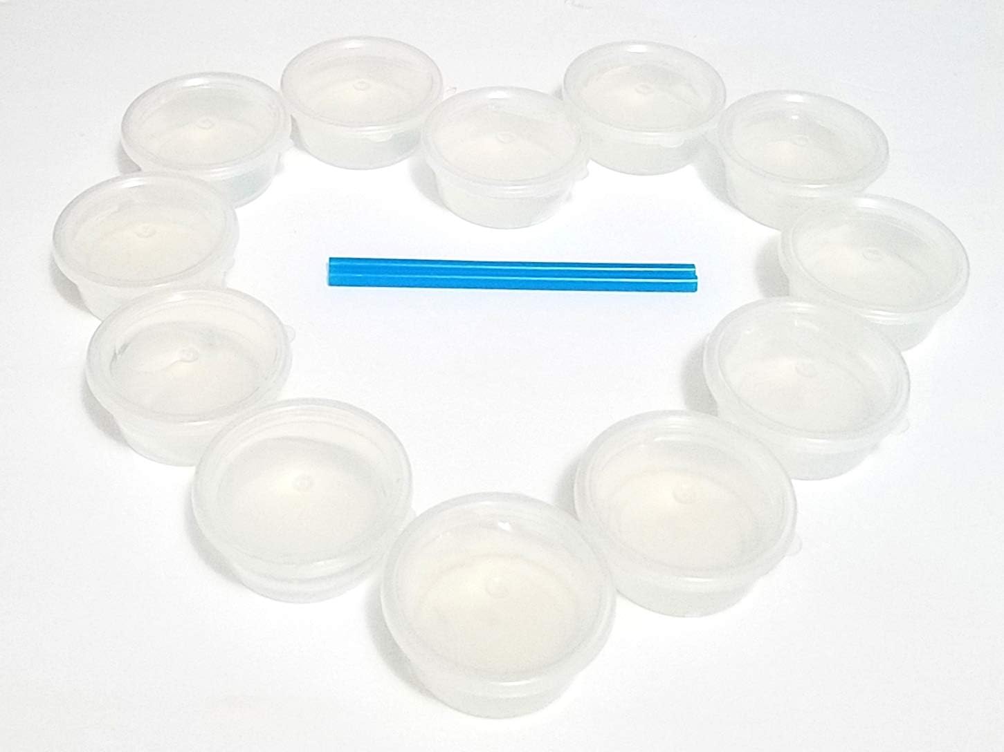 12 Pack Crystal Clear Slime Mud Putty, Creative, DIY, Great Toy for Any Favor, Gift, Birthday. Non Sticky, Stress Relief, Super Soft & Squishy Slime Toy Kit for Kids and Adults - Transparent Clear