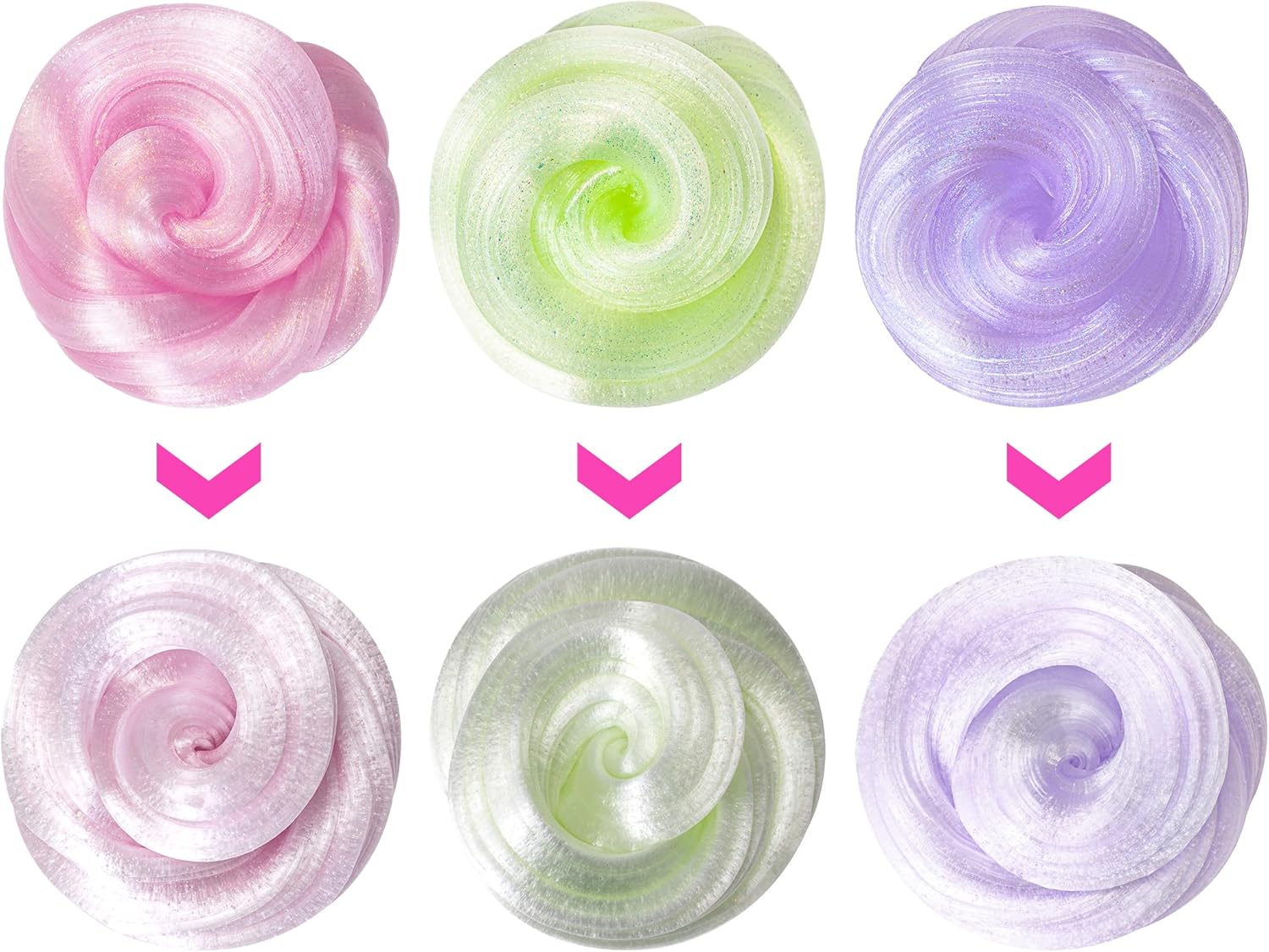 3 Pack Sparkling Set Putty Slime - Non-Newtonian Fluid Putty (3x40g) with Metallic Sheen, Stress Relief, Birthday Gifts for Kids,Party Favor for Girls & Boys,Non-Sticky & Safe - Image 3