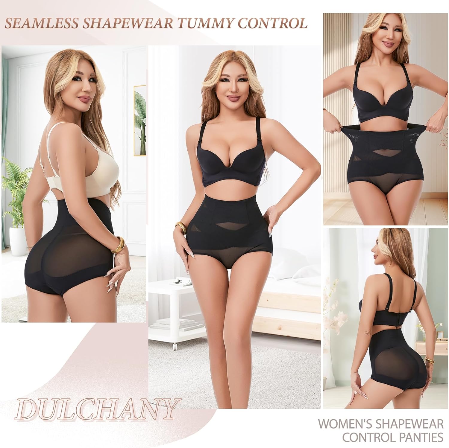 Dulchany Tummy Control Shapewear Panties for Women Body Shaper Seamless Underwear Panty Girdle - Image 5
