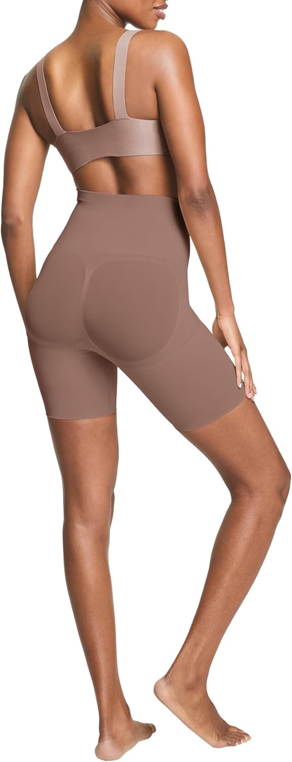 Alternative view of ASSETS by SPANX Mid-Thigh Short-Seamless Shapewear Shorts-Ultra-Firm Compression-Thigh&Tummy Control-Comfortable & Breathable