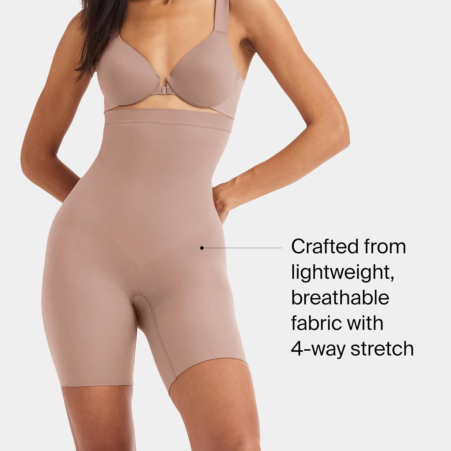 Alternative view of SPANX SPANXsculpt Power Series High-Waisted Mid-Thigh Short - Lightweight, All-Day Comfort - Core Control Shapewear