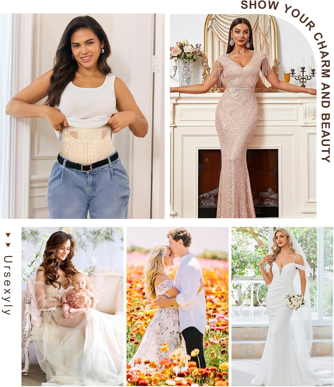 URSEXYLY Tummy Control Shapewear for Women Faja Body Shaper Breathable High Waisted Butt Lifting Panties