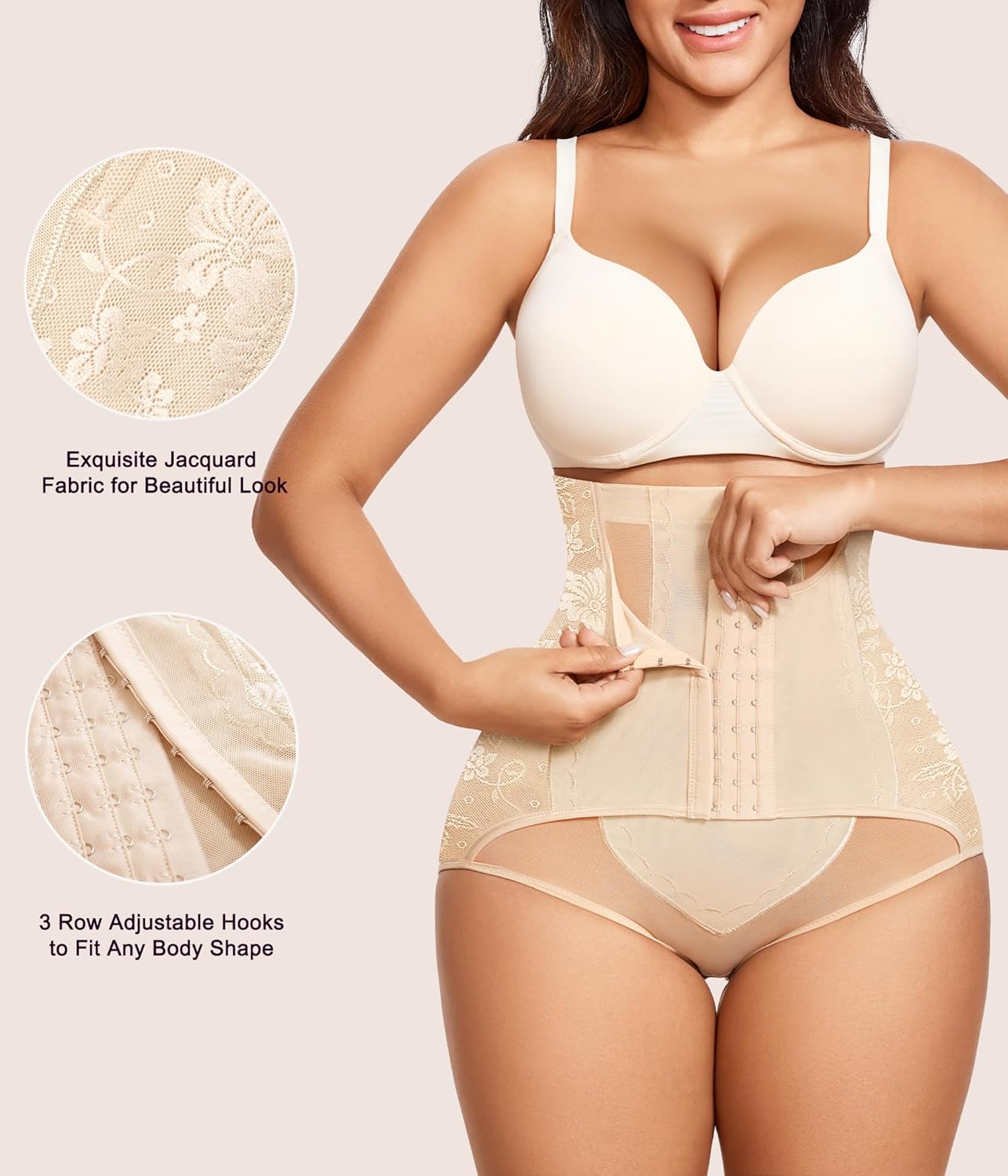 Alternative view of URSEXYLY Tummy Control Shapewear for Women Faja Body Shaper Breathable High Waisted Butt Lifting Panties