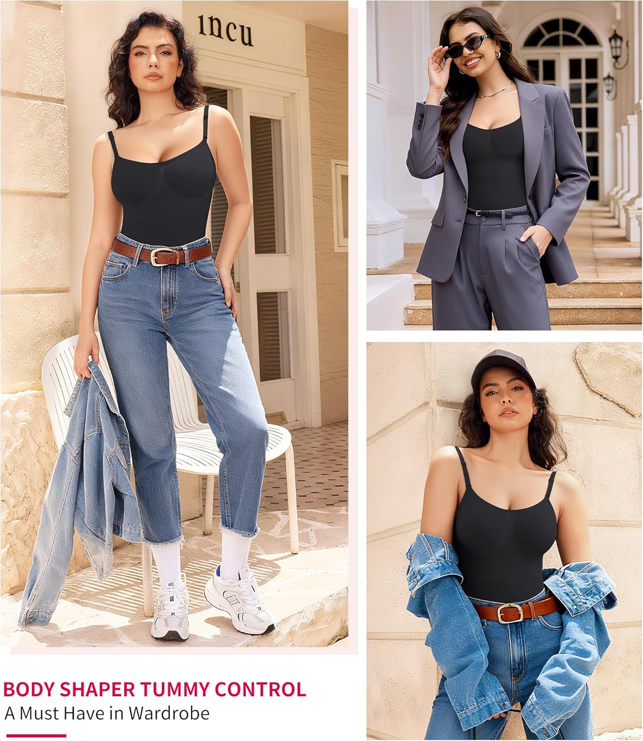 Gotoly Shapewear for Women Tummy Control Shapewear Bodysuit Seamless Faja Body Shaper Waist Trainer Body Suit Butt Lifter