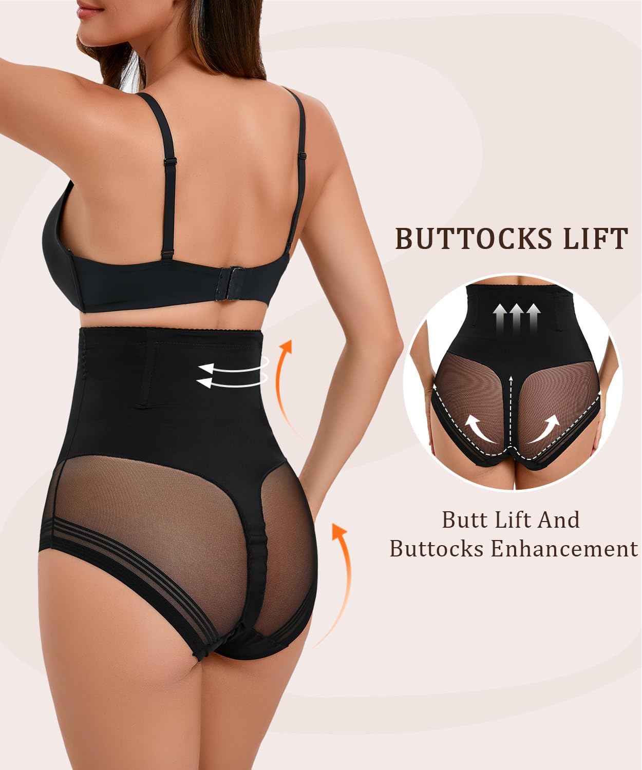 Alternative view of Dulchany Shapewear Tummy Control Underwear for Women High Waisted Shaper Panties Body Shaping Briefs Girdle Panty