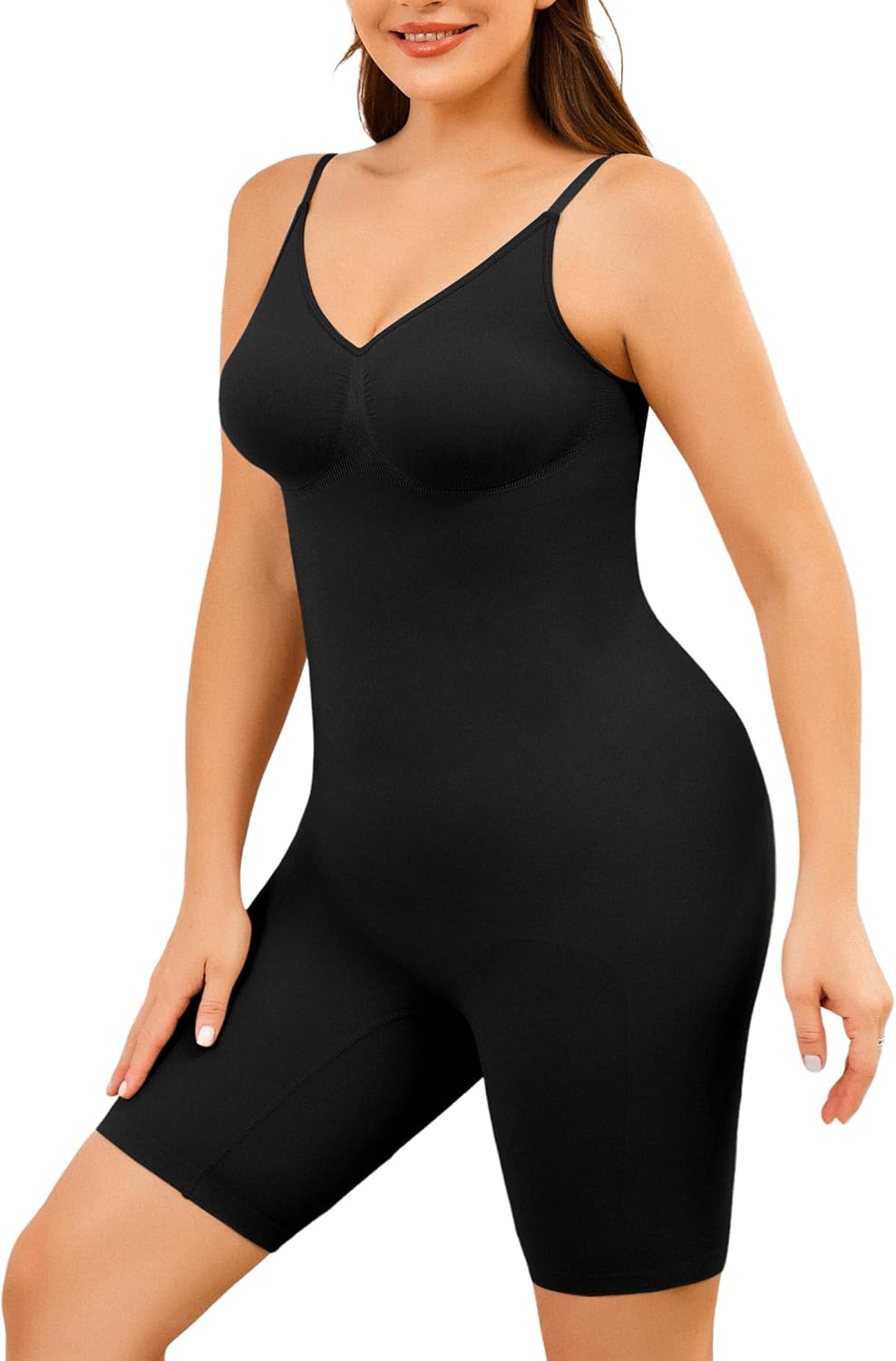 AegisChic Women's Shapewear Tummy Control BodySuit Seamless Body Shaper Butt Lift Full Body Suit