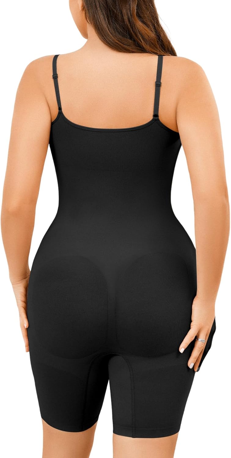 Alternative view of AegisChic Women's Shapewear Tummy Control BodySuit Seamless Body Shaper Butt Lift Full Body Suit