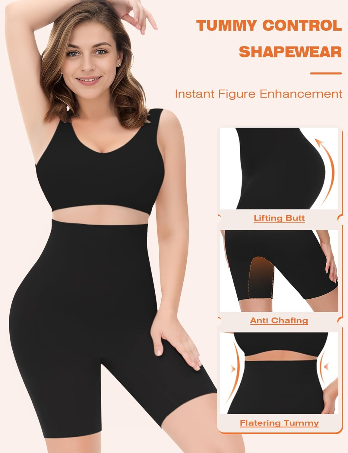 Alternative view of Yeblues Tummy Control Shapewear, High Waisted Shapewear Shorts for Women