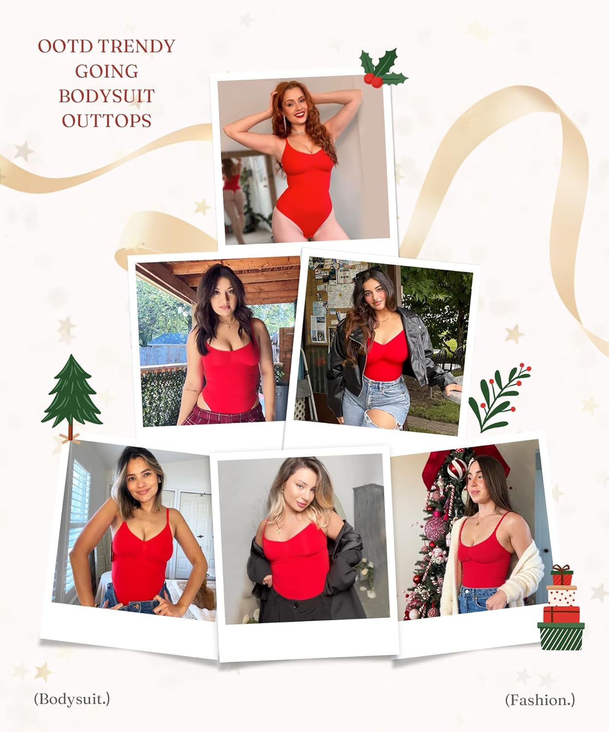 Alternative view of FeelinGirl Shapewear Bodysuit for Women Tummy Control Waist Bodysuit Thong Shapewear Body Shaper Going Out