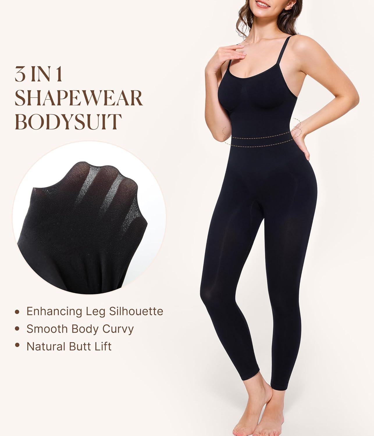 BRABIC Tummy Control Shapewear for Women Compression Leggings Full Body Seamless Faja Body Shaper Bodysuit