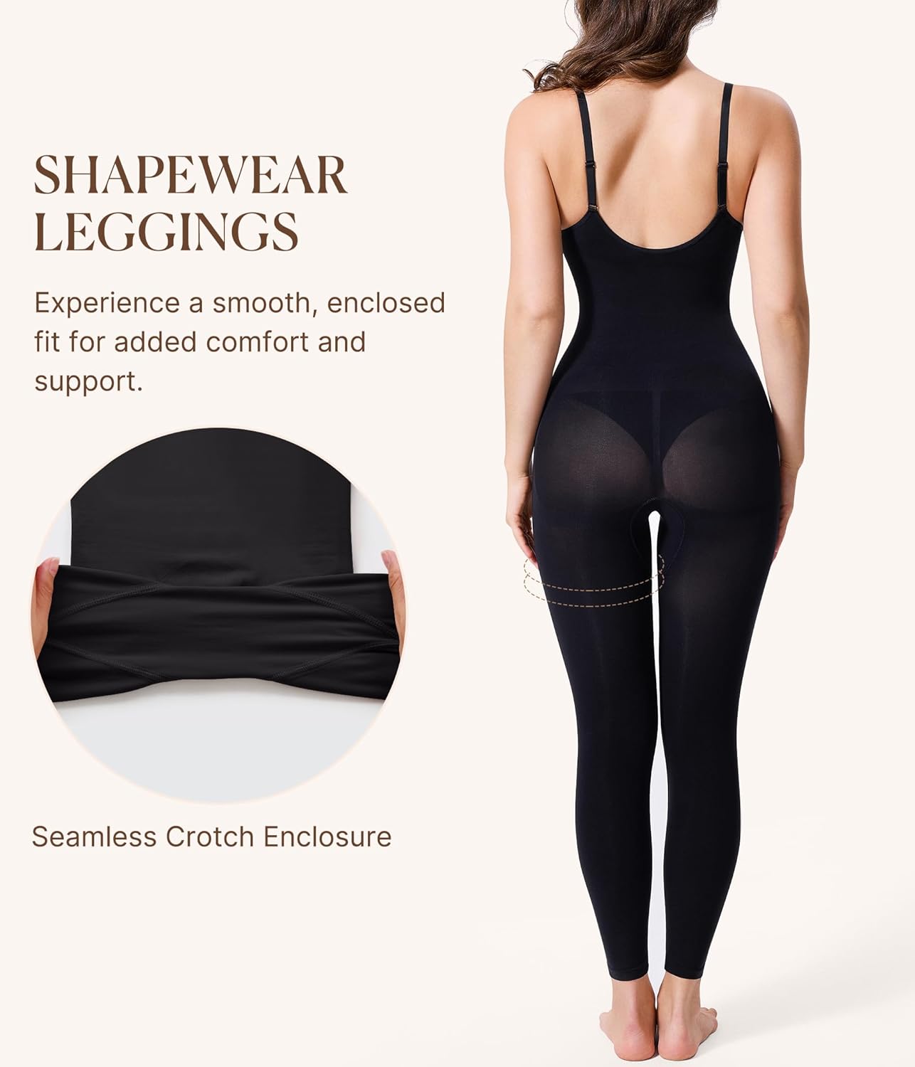 Alternative view of BRABIC Tummy Control Shapewear for Women Compression Leggings Full Body Seamless Faja Body Shaper Bodysuit