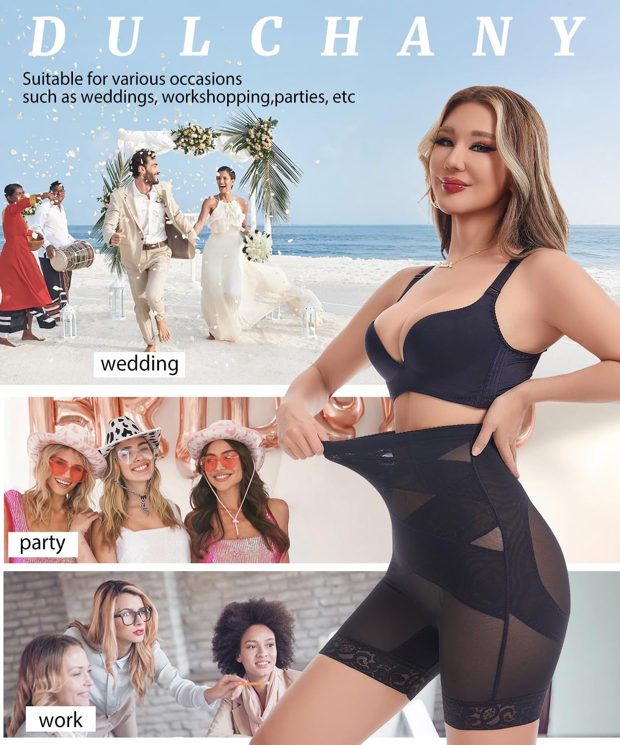 Dulchany Shapewear Tummy Control for Women Body Shaper Shorts High Waisted Butt Lifting Panties Girdle Underwear - Image 6