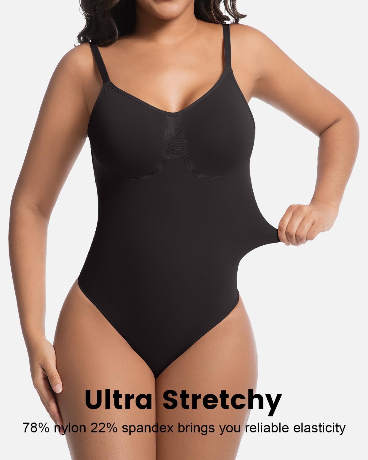 Backless Thong Shapewear for Women with Tummy Control, Seamless Sculpting Bodysuit for Workouts and Daily Wear