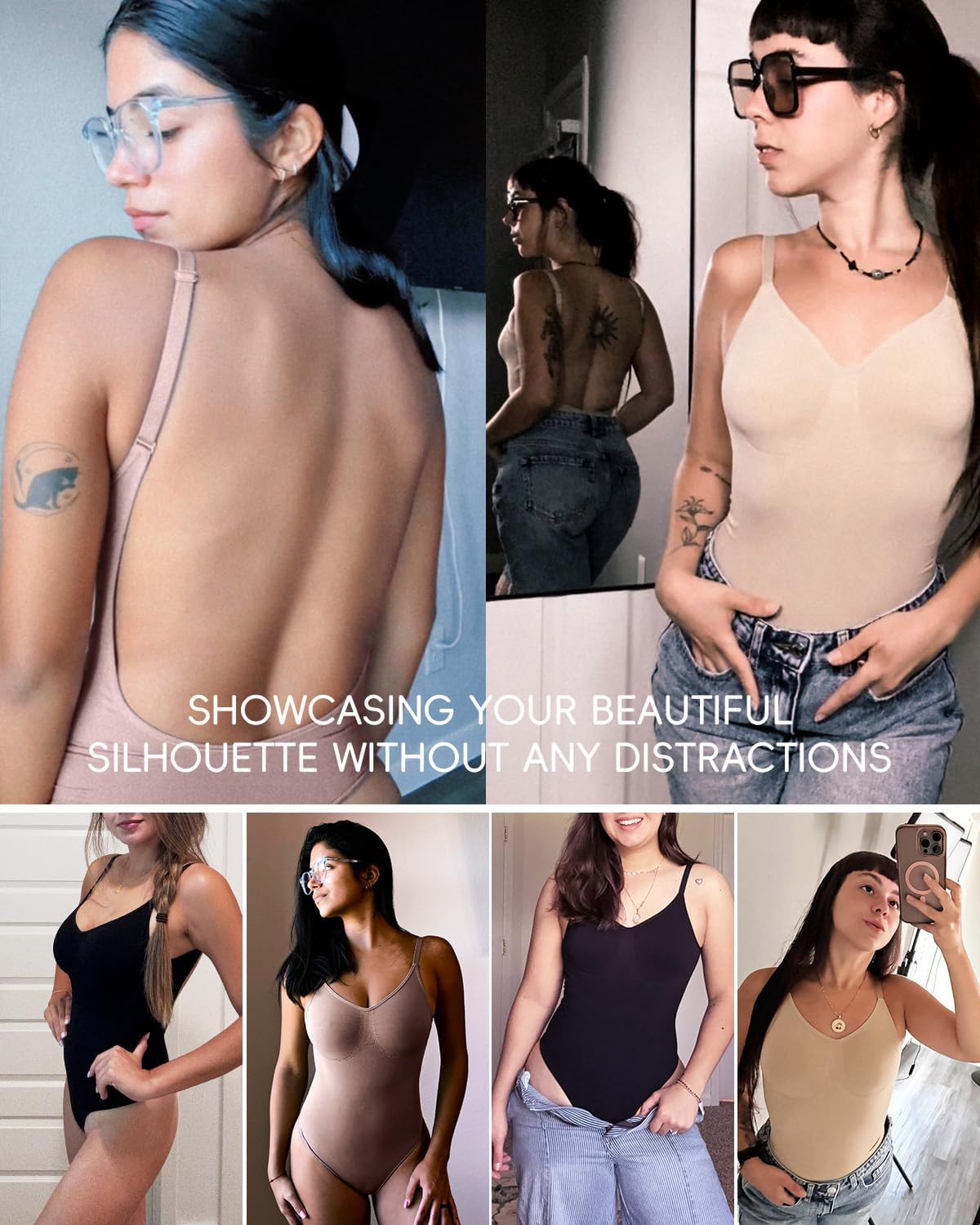 Alternative view of Backless Thong Shapewear for Women with Tummy Control, Seamless Sculpting Bodysuit for Workouts and Daily Wear