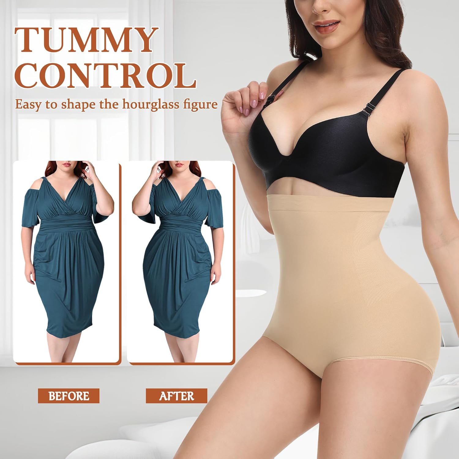 Alternative view of Niceuare Tummy Control Shapewear Women High Waisted Seamless Smooth Body Shaper Panties Slimming Briefs Underwear