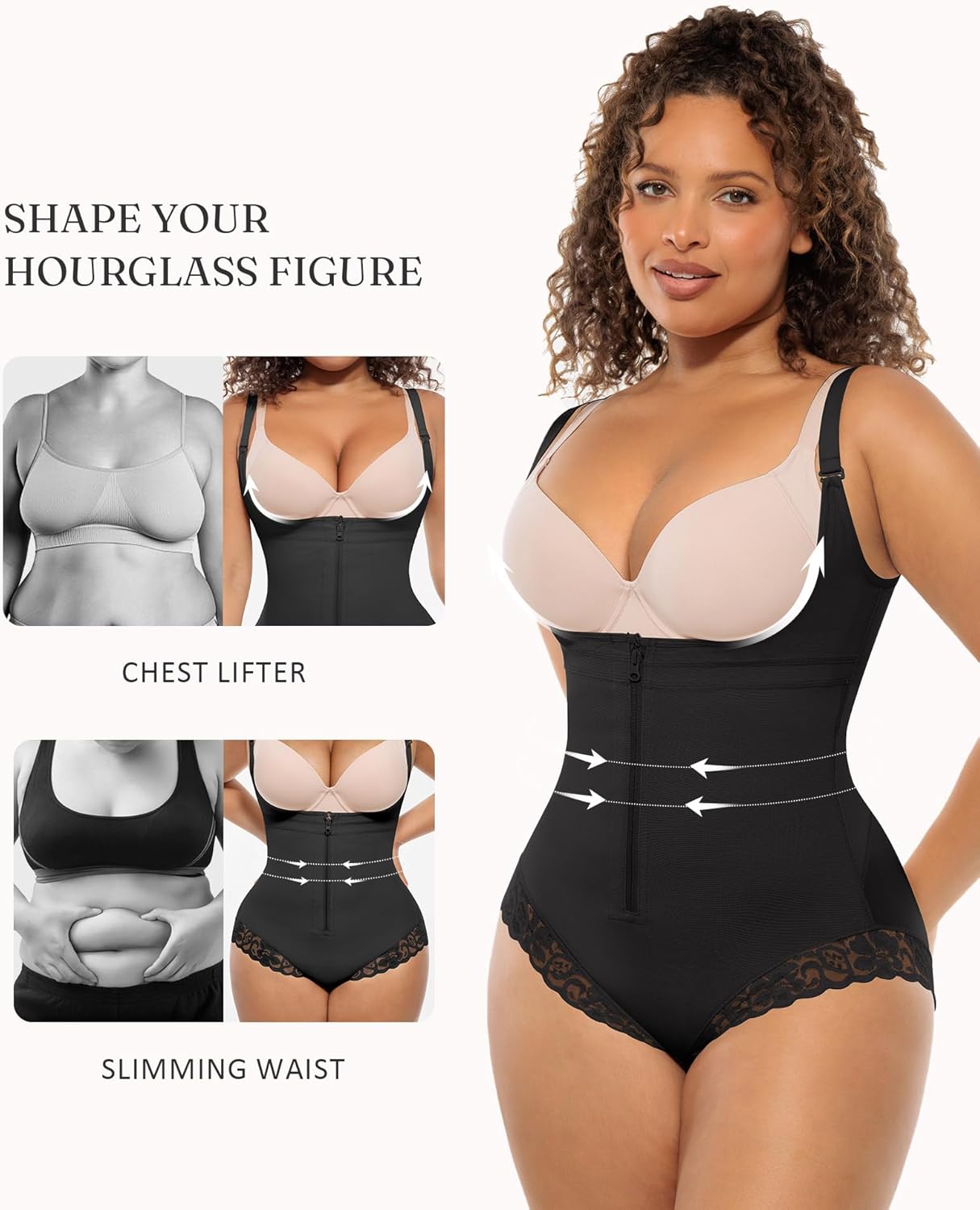 Alternative view of FeelinGirl Women's Faja Body Shaper Postpartum Fajas Colombianas Shapewear Tummy Control Body Shaper Butt Lift Bodysuit