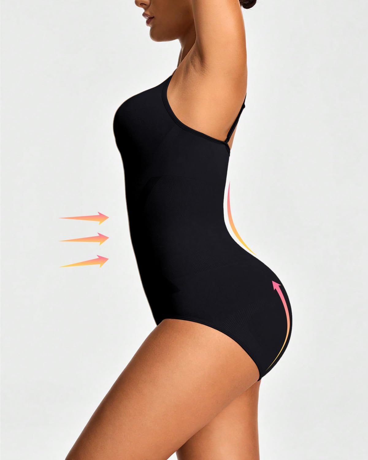 anylost Shapewear Bodysuits for Women,Tummy Control Body Suit Seamless Sculpting Snatched Waist Underwear for Women