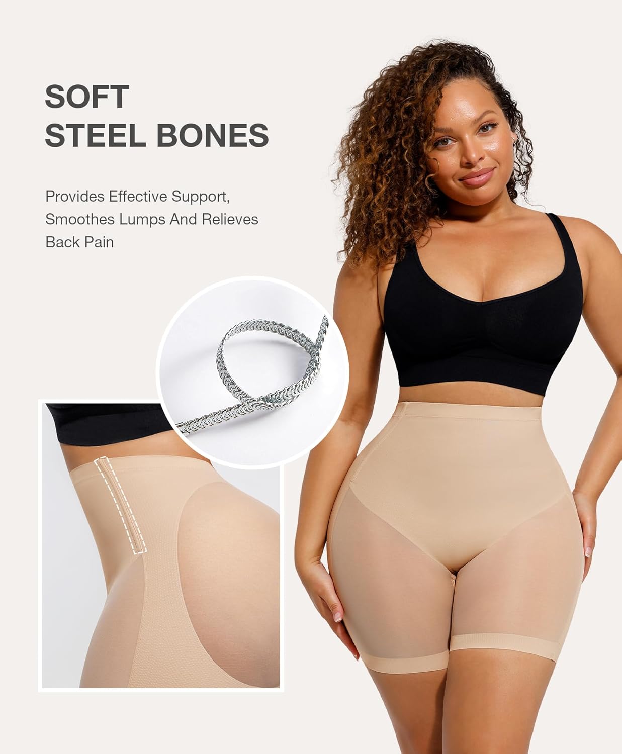 Lover-Beauty Low Back Shapewear Shorts for Women Tummy Control Butt Lifting Body Shaper Panties Underwear