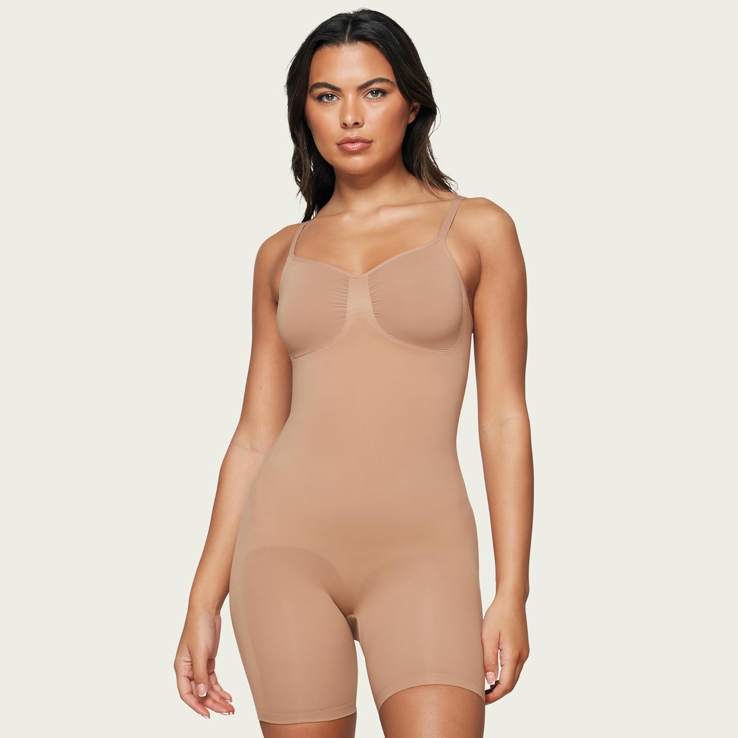 Alternative view of Benassie Women's Shapewear Bodysuit Tummy Control Body Shaper Snatched Waist Body Suit